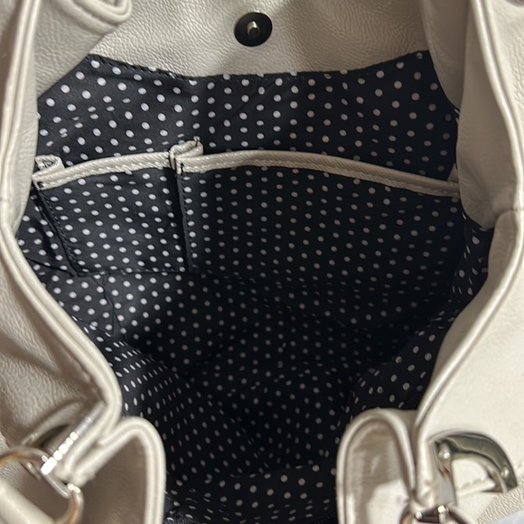 LULU Beige Purse with Silver Hardware - Picture 6 of 8